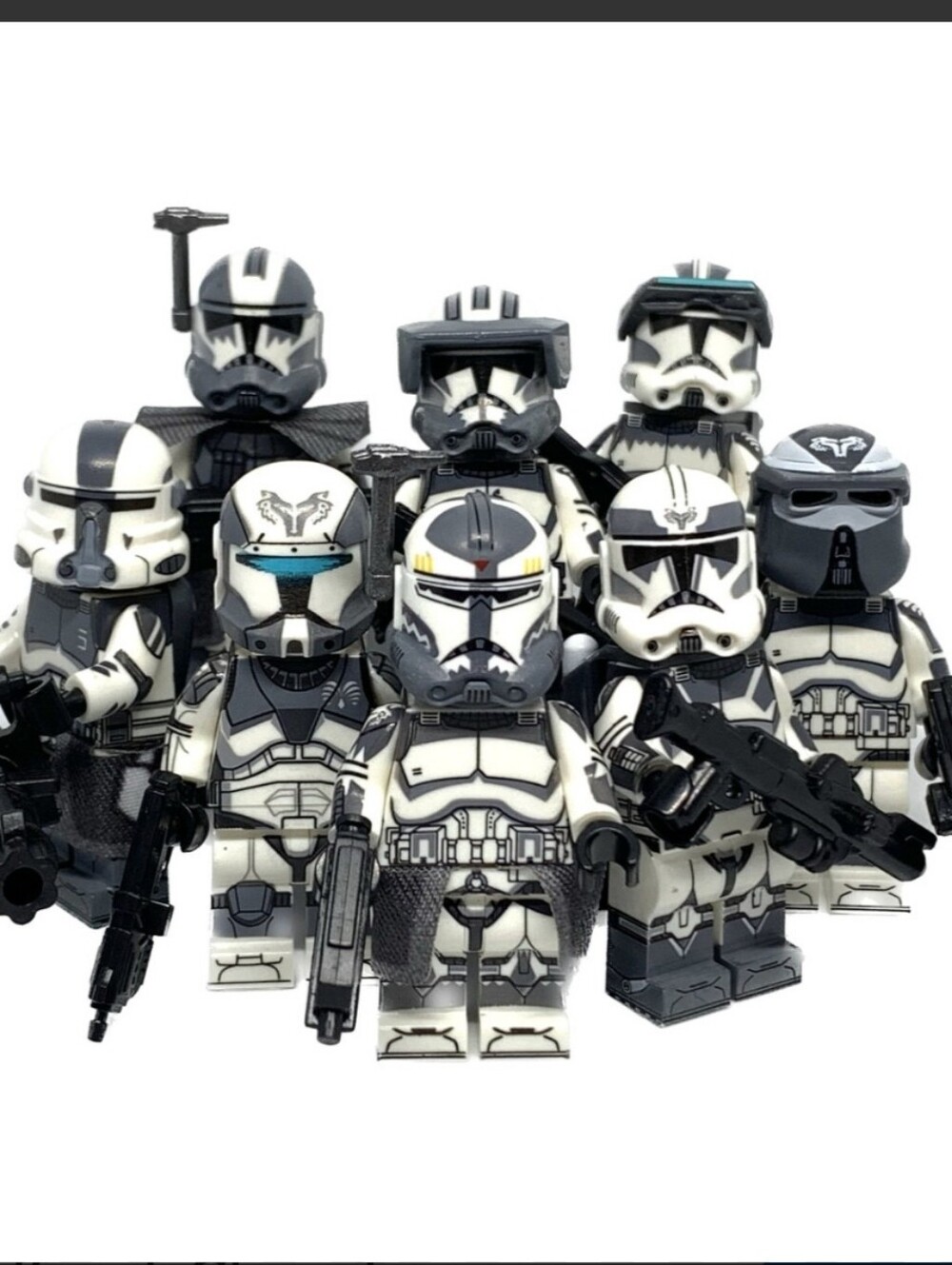 8 custom lego Star Wars 104th Wolfpack Clone Battle Trooper